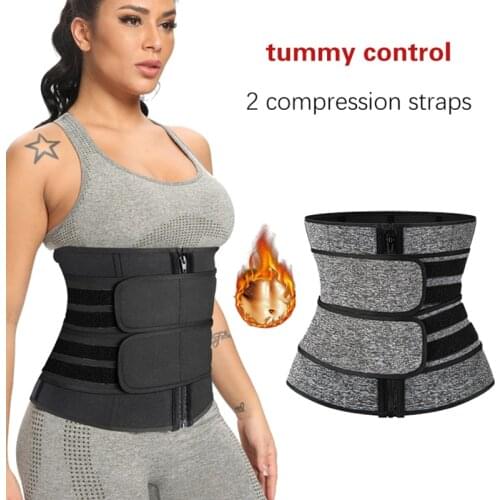 Neoprene Waist Trainer Slimming Body Shaper Belt Tummy Control Workout Sauna Girdles 9 Steel Boned Shapewear Fitness Strap Women