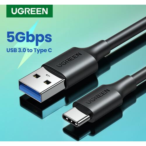 Ugreen USB Type C Cable for Samsung Galaxy S9 Note 8 9 USB 3.0 Type-C USB C 2.4A Fast Charging Data Cable for Huawei P10 P20 Pro