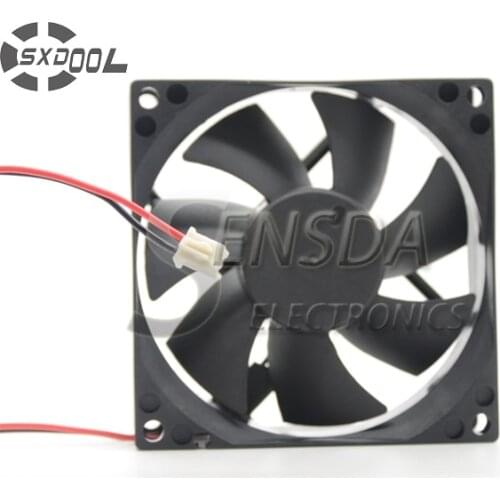 SXDOOL 8cm 80mm cooling fan 8025 80*80*25 80X80X25 mm Sleeve DC 24V 0.15A case cooling fan 2-wire 2pin quiet low noise