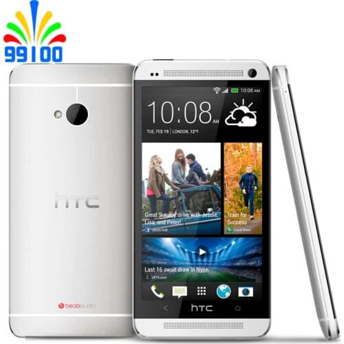 Original HTC ONE M7 Unlocked Mobile phone 4.7''TouchScreen single/dual sim Quad-core 2GB RAM+32GB ROM