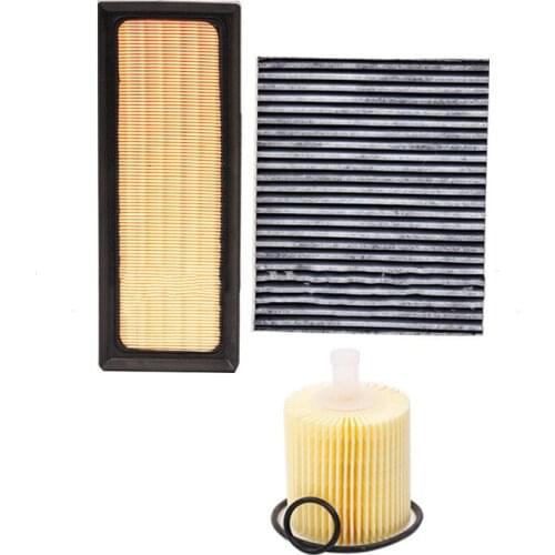 3Pcs/lot Air Filter+Cabin Filter+Oil Filter For Toyota Alphard AH30 2.5L oil electric hybrid 17801-36010 87139-06150 04152-31090