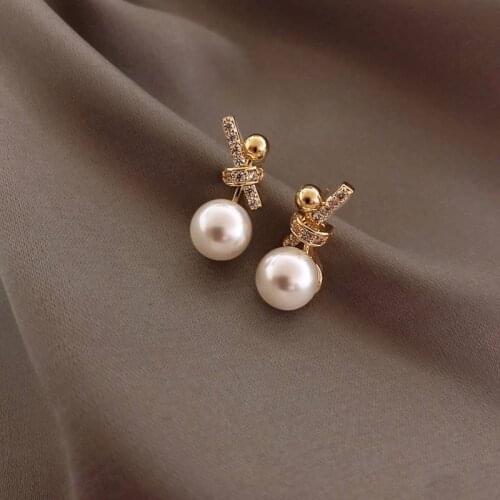 CANZE 2021 New S925 Silver Needle Women Korean Earrings Elegant Hypoallergenic Eardrop Stud Earring