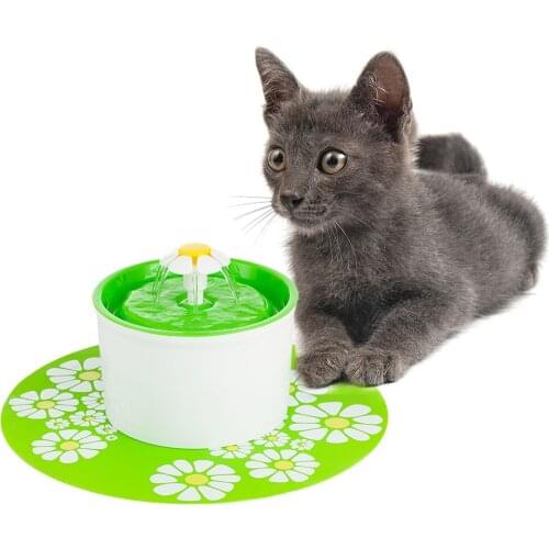 1.6L Automatic Cat Water Fountain LED Electric Mute Water Feeder USB Dog Pet Drinker Bowl Pet Drinking Dispenser For Cat Dog