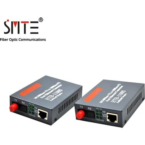 1pair HTB-1100S-20KM-FC-A/B Single Fiber HTB-1100S-25KM-FC-A/B Double Fiber Optical Media Converter 10/100Mbps RJ45 Single-Mode