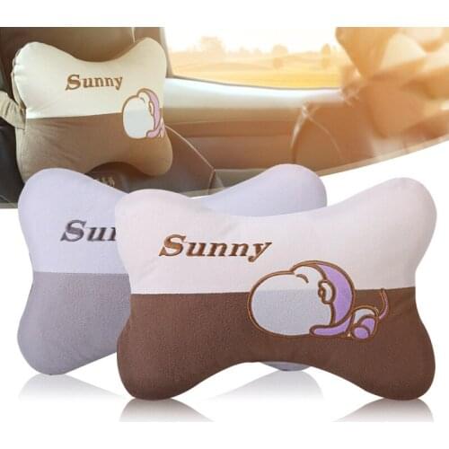 1PC Car Headrest Breathe Comfortable Massage Neck Protection Auto Neck Rest Cushion Ventilation Monkey Pillow
