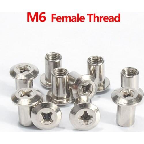 10pcs/lot 6mm Cross Splint Nuts Carbon Steel T Type Plate Nut Rust-proof Furniture Fastening Hardware M6x12mm