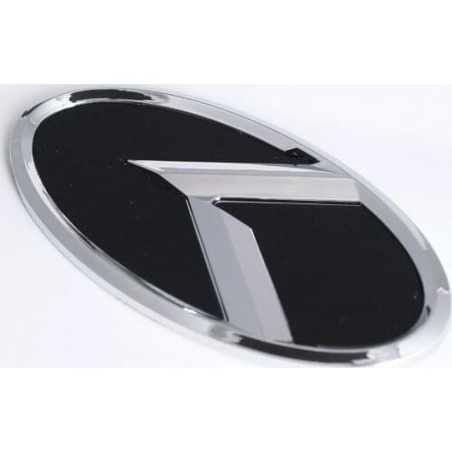 150mm Car Styling Middle Front Hood Rear Trunk K Logo Emblem Modified Upgrade Badge Sticker for Kia K2 K3 K5