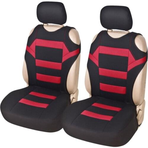 2 Pieces Set Car Seat Covers Mesh Sponge Interior Accessories T Shirt Design Front For Toyota Hyundai Kia Lexus BMW Waterproof