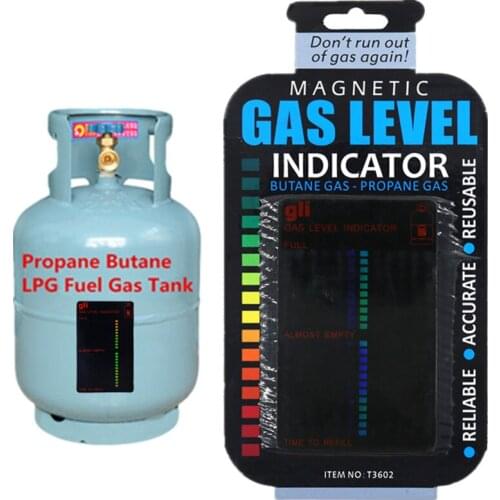 2021 Professional Propane Butane LPG Fuel Gas Tank Level Indicator Magnetic Gauge Caravan Bottle Temperature Measuring Stick