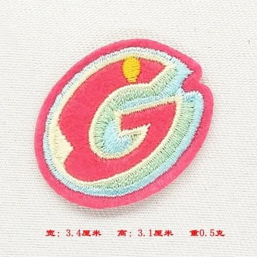 3D Colorful Embroidered English Letters For Clothing DIY Iron On Embroidery Alphabet Sticker Jeans Holes Decorative Patch Paste