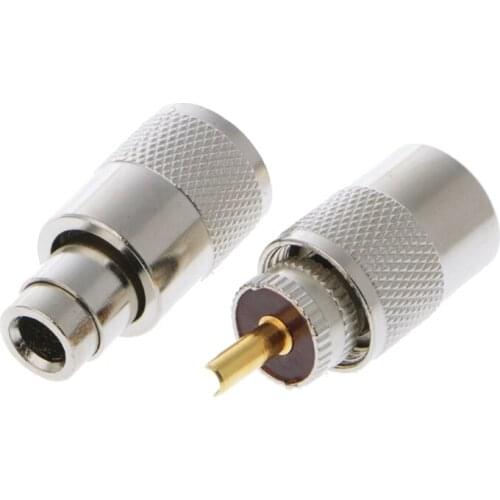 63HA 10 Pcs UHF PL-259 Male Solder RF Connector Plugs For RG8X Coaxial Coax Cable
