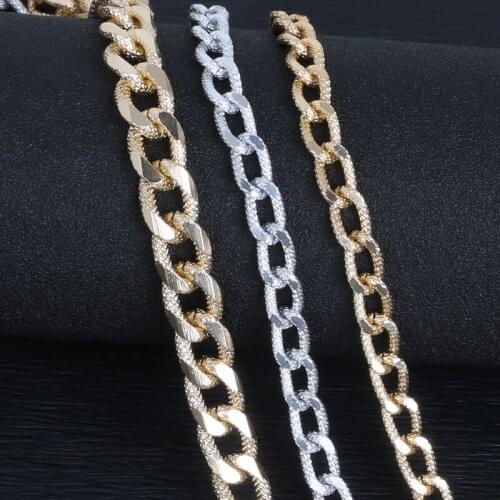 Aluminum Chain mix size pick 12x7mm 15x11mm Antique Silver Gold Color Jewelry Findings Chain Connector