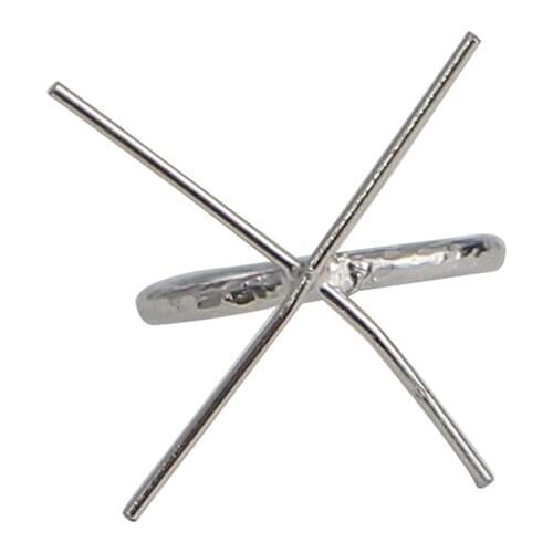 Beadsnice ID38860smt17 Ring Blanks Jewelry Supplies Sterling Silver Handmade Claw Ring Round Wire Setting