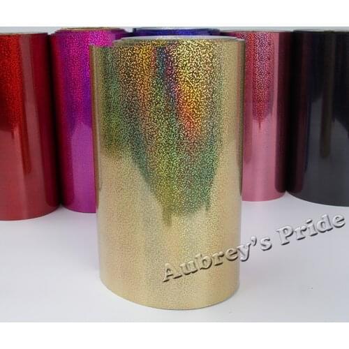 Free Shipping 25x100CM (10"x40") Laser Gold PET Heat Transfer Vinyl Heat Press Cutting Plotter T-shirt DIY Foil Film