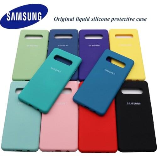 For Samsung Galaxy S8 S9 S10 plus Case High Quality Soft Silicone Cover Samsung Galaxy S10E Protector Shell With Logo&Buttons