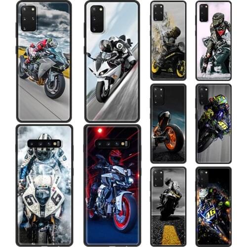 Phone Case for Samsung Galaxy S20FE S20 S10 S8 S10E S9 Lite Ultra Plue 5G S7 Edge Silicon Cover Best Latest Cool motorcycle
