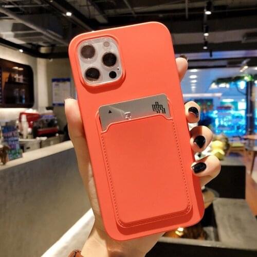 Wallet Case For Samsung Galaxy S20 Ultra Plus S20 FE Liquid Silicone Case For Samsung S21 A51 A71 Note 20 + Card Holder Cover