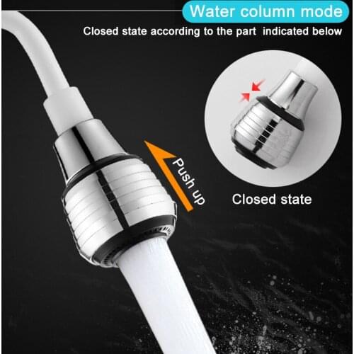 Long Hose for Bathroom Shower Faucet Spring Tube White 360° Rotatable Portable Pullable Kitchen Supplies 1Pcs ABS Plastic