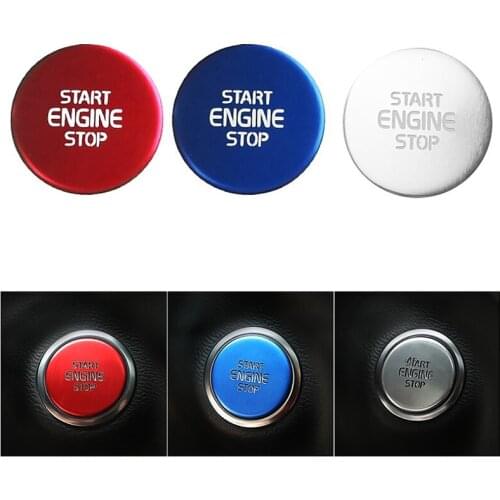 For Volvo Xc40 One Key Start Ignition Key Switch Decoration Sticker Auto Parts Car Accessories 2018 2019 2020