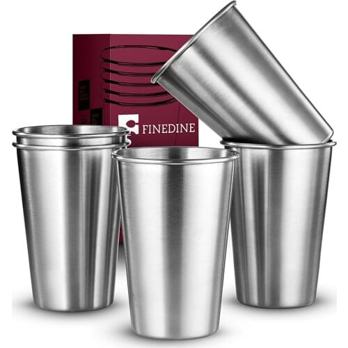 2 Piece Stainless Steel Cup Mug Drinking Coffee Beer Tumbler Travel 30ml/50ml/180ml/320ml