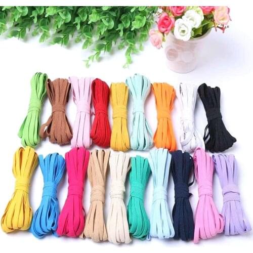 6mm Elastic Ribbon High-Elastic Elastic Band Rubber Band Elastic Line DIY Lace Trim Sewing Waist Band Garment Accessories 3meter
