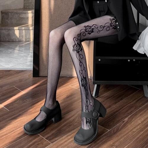 Gothic Stockings Sexy Pantyhose Lolita Sexy Tights Mesh Thigh High Hosiery Halloween Cosplay Exotic Costumes Home Party Wear