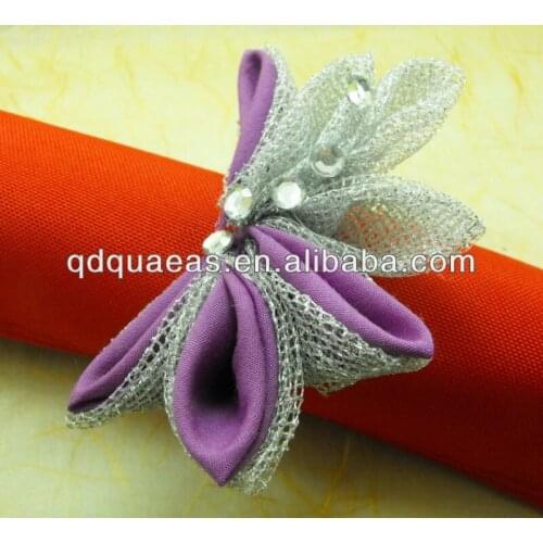Butterfly napkin ring wedding