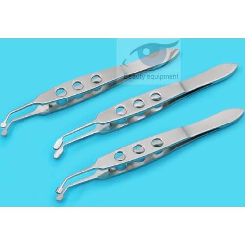 Beauty eyelid massage tweezers, eyelid tweezers, ophthalmology, meibomian gland physiotherapy, surgical tweezers, fat yellow, pr