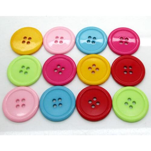50Pcs Mixed Round Resin Sewing For Cloth Buttons Flatback Cabochon Scrapbooking Crafts Knopf Bouton Decor Diy Accessories