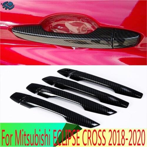 For Mitsubishi ECLIPSE CROSS 2018 2019 Door Handle Cover Without Smart Key Hole Catch Cap Trim Molding Accessories