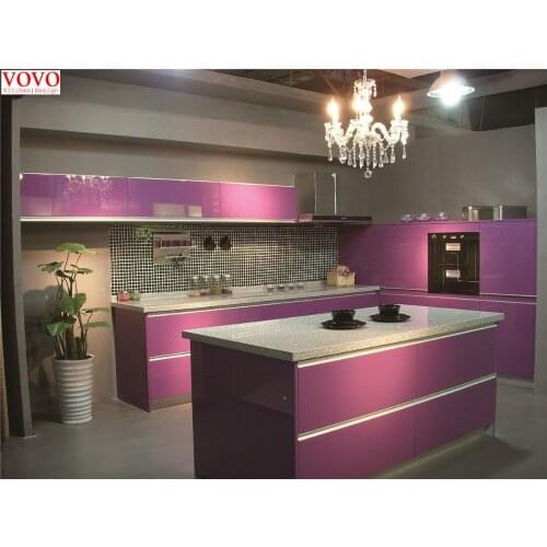 Island lacquer kitchen cabinet