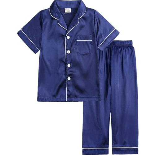 Summer Baby Boys Girls Childrens Pajamas Kids Clothes Short Sleeve Leisure Wear Outfits Suits Nighty Children Clothing