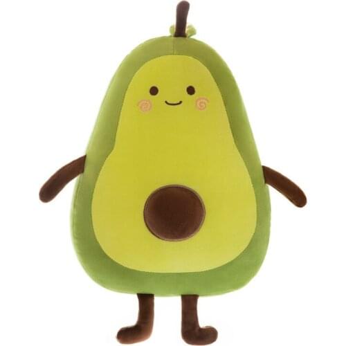 35-110cm Cute Avocado Stuffed Plush Toy Soft Baby Doll Cartoon Fruit Pillow Avocado Cushion kids Girls Christmas Birthday Gifts