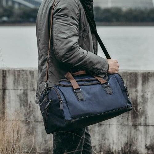 Male PU Leather Duffel Bag Outdoor Travel Bags Men Waterproof Gym Bag Women Luggage Bag Designer Weekend Bag