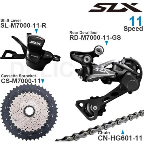 Shimano SLX M7000 11v Groupset with Shifter and Rear Derailleur - 11-speed for MTB bike- Original Parts