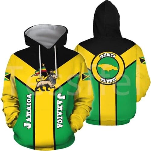 Tessffel County Flag Africa Jamaica King Emblem Lion NewFashion Tracksuit 3DPrint Men/Women Streetwear Pullover Funny Hoodies 12