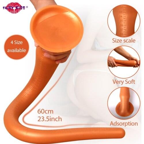 Super Long Dildo Liquid Silicone Huge Anal Dildo Big Butt Plug But Vagina Anus Expander Erotic Adult Sex Toy For Women Men Gay