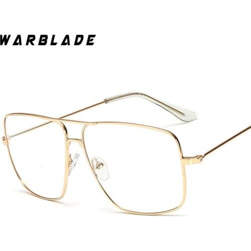 WarBLade 2018 Women Lightweight Retro Classic Metal Frame Glasses Myopia Eyeglasses Men Square Clear Glasses Eyewear