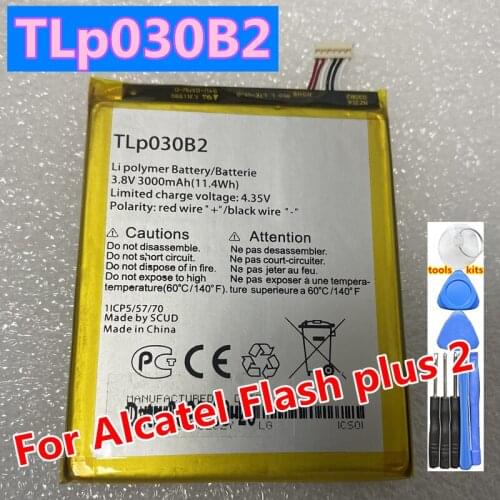 Original High Quality TLp030B1 TLp030B2 Battery For Alcatel One Touch Pop S7, OT-7045, OT-7045Y Vodafone LZ Battery 3000mAh