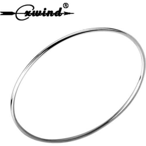 Cxwind Simple Wire Round Circle Bracelets Bangle for Women Charm Thin karma Rounds Bracelet Fashion Wholesale Female Jewelry