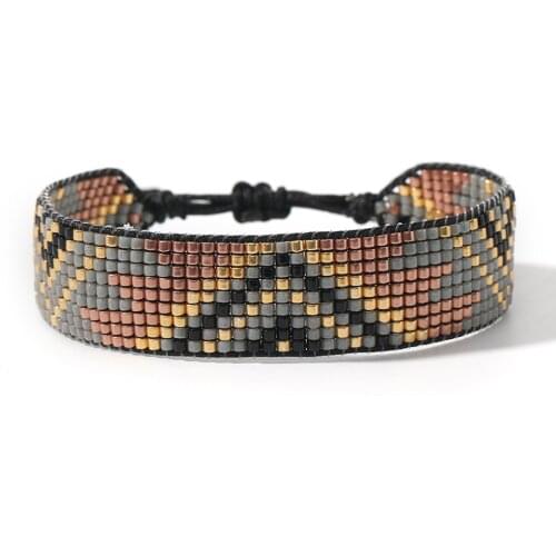 Rttooas Retro Geometric MiYuki Bracelet Female Turkey Fashion Trendy Jewelry Bohemia Friendship Pulsera Braided Rope Bracelet