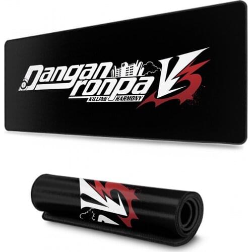 Danganronpa Unique Desktop Pad Game Mousepad Extra Large Mouse Pad Anti-slip Natural Rubber with Locking Edge Gaming Mouse Mat