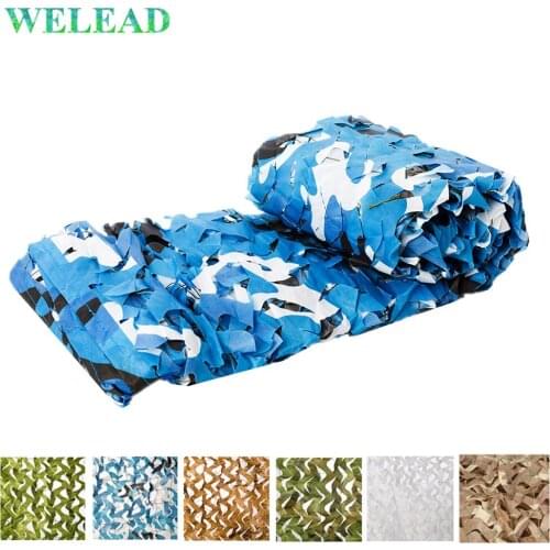 WELEAD 1.5x5 Reinforced Camouflage Net Mesh White Pool shelter Netting Army Camo Hunting for Garden Hide Pregola Gazebo Awnings