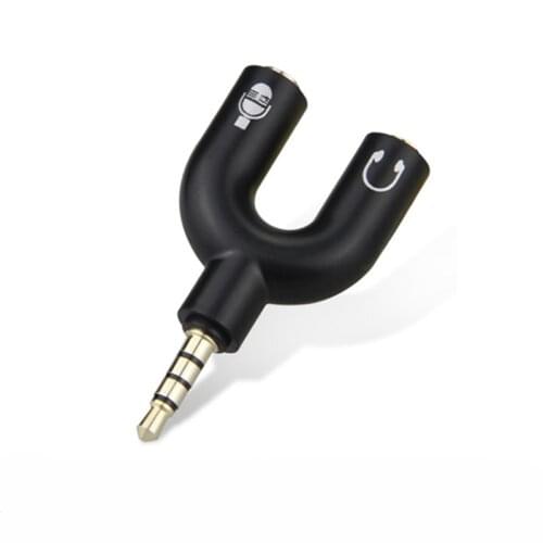 3.5mm Audio Stereo Y Splitter 3.5mm Male to 2 Port 3.5mm Female for Earphone and Headset Splitter Adapter for Phone Tablet