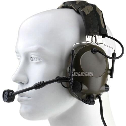 Z042 Tactical Microphone Headset For Comtac Noise Reduction Headset Outdoor Sports Military High Tone Quality Headphone Tool