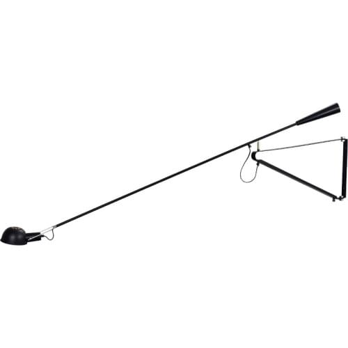 Nordic Industrial Swing Baking Paint Long Arm Iron Wall Lamp Study Wall Reading Lamp Living Room Decor Studio LED Lighting E27