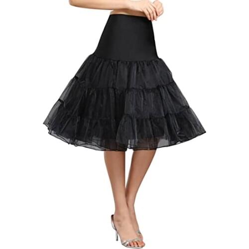 Romantic New Design Womens Vintage 50s Rockabilly Petticoat 25" Length Tutu Underskirt