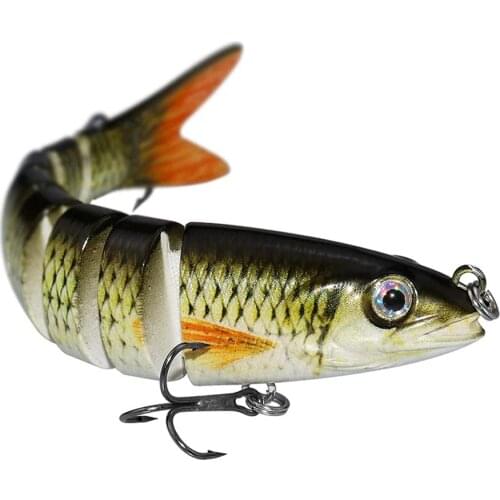 1PCS 7G/19G Wobblers Sinking Fishing Baits Multi Jointed Bait 8 Segment Section Bait Minnow Swimbait Pike Bass Fishing Tackle