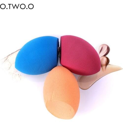 O.TWO.O 1pc miter sponge puff Calabash Cotton Makeup Egg powder puff beautiful bag packing wet and dry to use gift bag packing