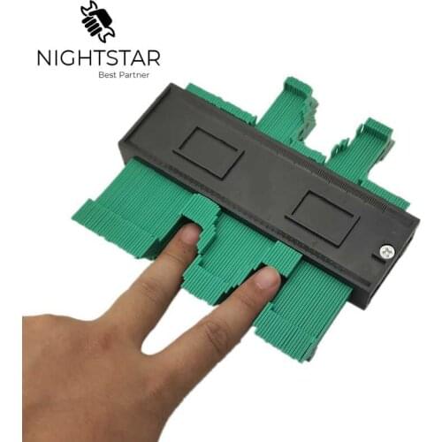 120mm Contour Copy Duplicator Fine Tooth Profile Gauge Duplicator Circular Frame Profile Tool Muti Angle Meter Color Random